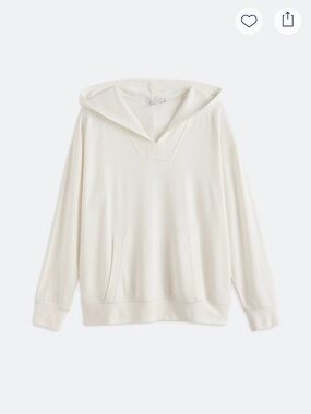 NWT Threads 4 Thought Raya Fleece Pullover Hoodie | White | Size M